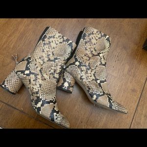 Snake skin boots